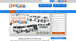 Desktop Screenshot of cashforcarremovalperth.com.au